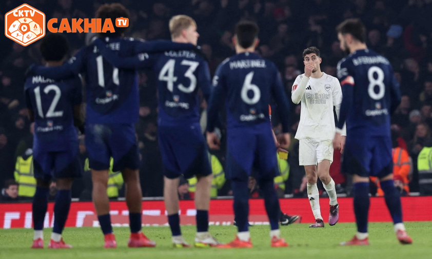 Kai Havertz (áo sáng) phung phí quá nhiều cơ hội – Ảnh: Getty