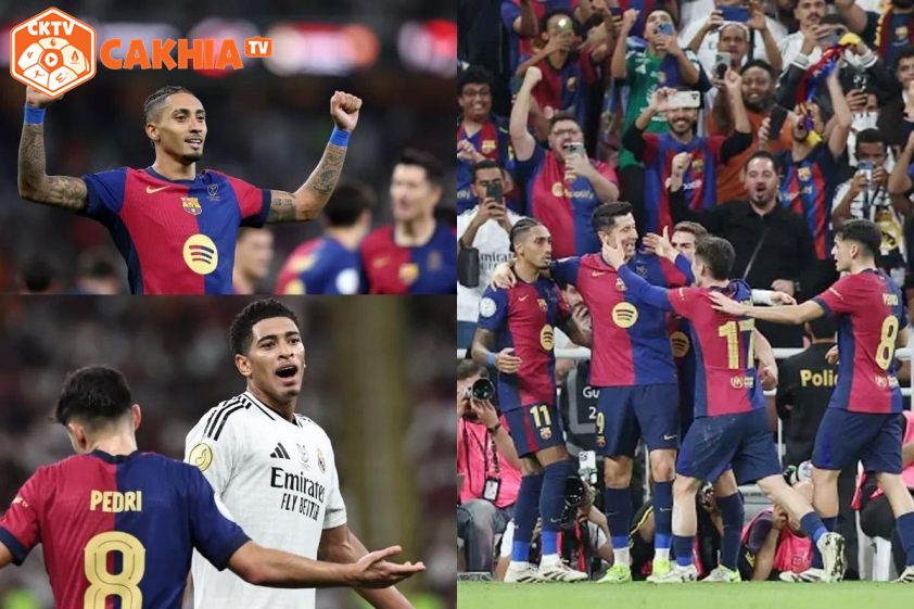 Barca ngược dòng thắng 5-2 Real Madrid. Ảnh: Getty